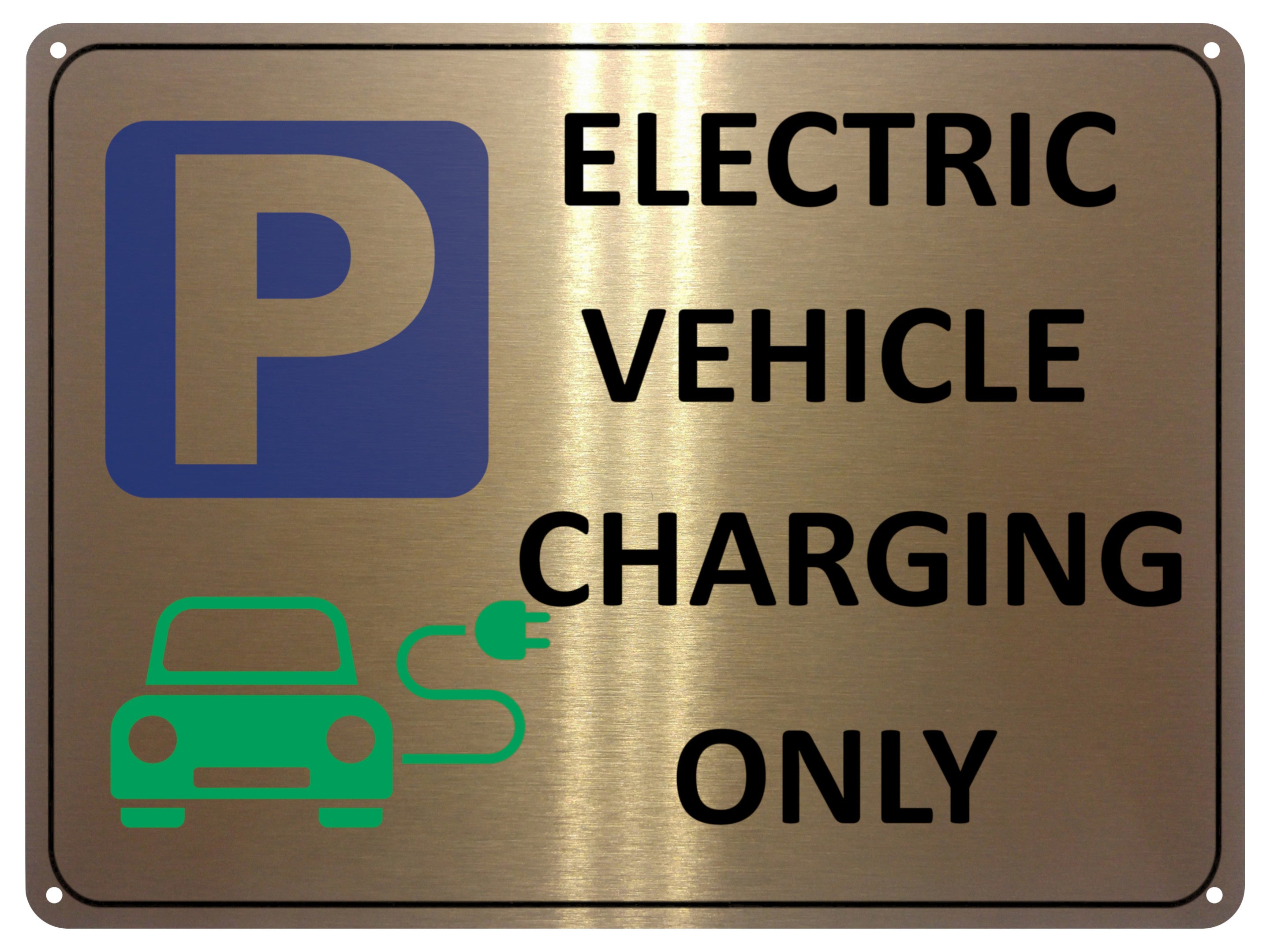 2389 ELECTRIC VEHICLE CHARGING ONLY Parking  Metal Aluminium Plaque Sign