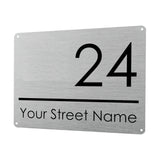 1MM 2431 Custom Personalised Address Door Metal Aluminium Sign Plaque Gate