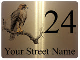 2280 Custom Personalised Address Eagle Door Gate Metal Aluminium Sign Plaque