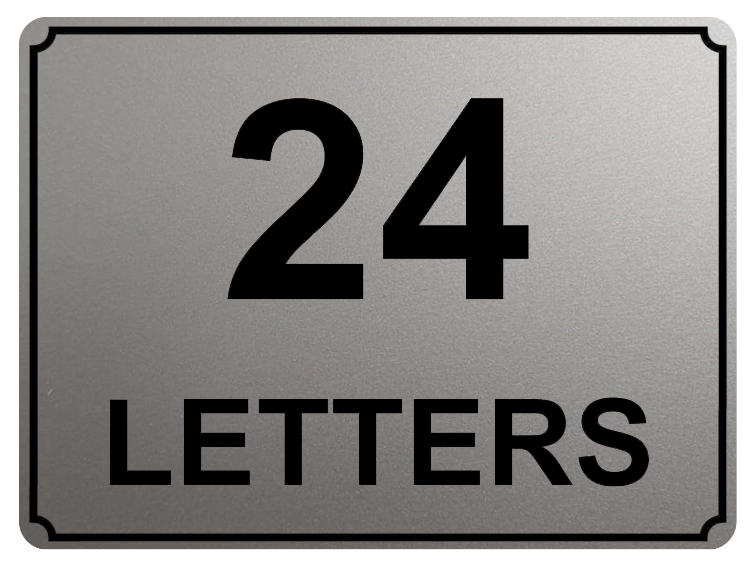 1909 Personalised LETTERS Number Metal Aluminium Sign Plaque Door House Office