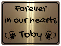 2299 Custom Personalised Memorial Pets Dog Cat Metal Aluminium Sign Plaque