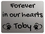 2298 Custom Personalised Memorial Pets Dog Cat Metal Aluminium Sign Plaque