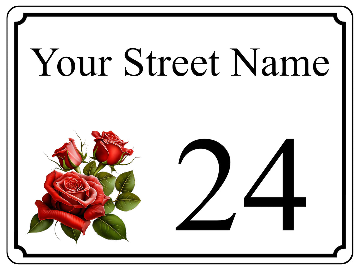 2305 Custom Personalised Address House Door Gate Metal Aluminium Sign Plaque