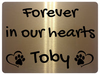 2298 Custom Personalised Memorial Pets Dog Cat Metal Aluminium Sign Plaque