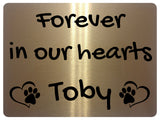 2298 Custom Personalised Memorial Pets Dog Cat Metal Aluminium Sign Plaque