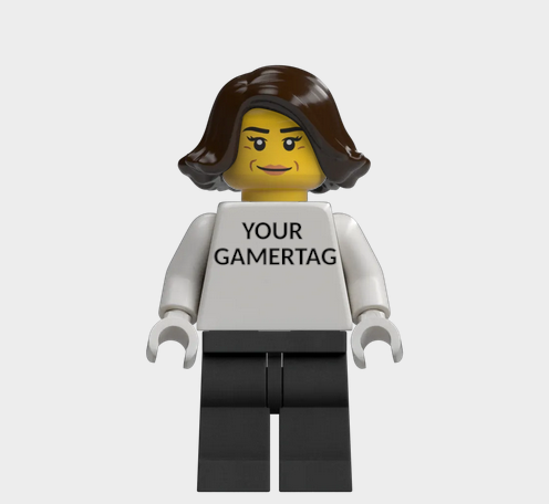 L002 Custom Personalised Lego Minifigures Your Gamertag xbox, Playstation, Nintendo