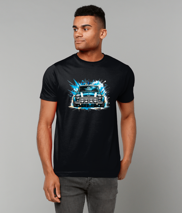 286 Classic Mini Cooper Splash Art T-Shirt Tee