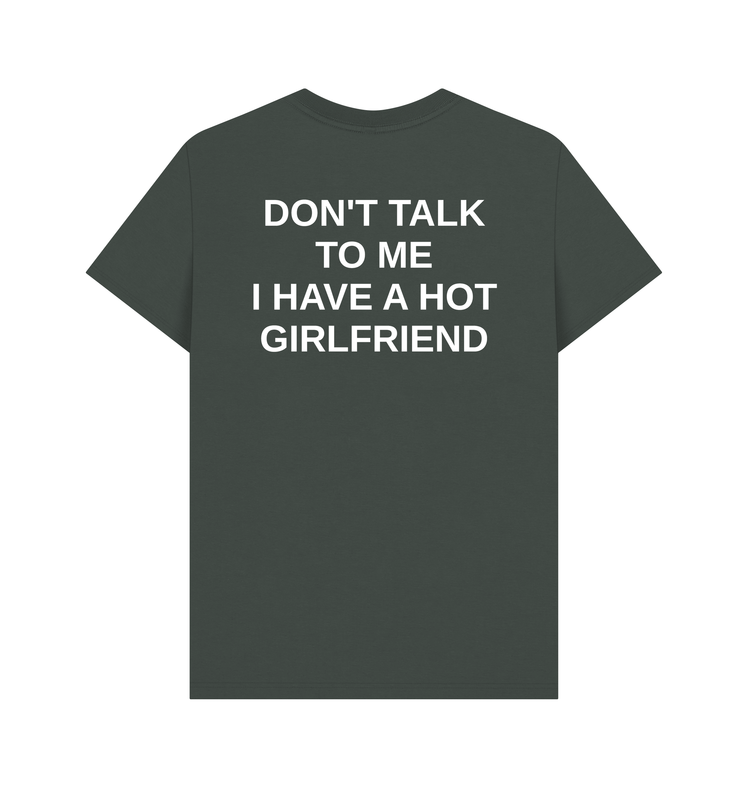 Dark Grey Printed T-shirt Back