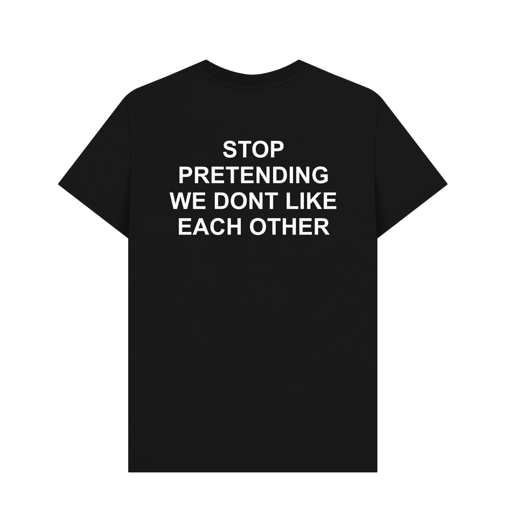 Black Printed T-shirt Back