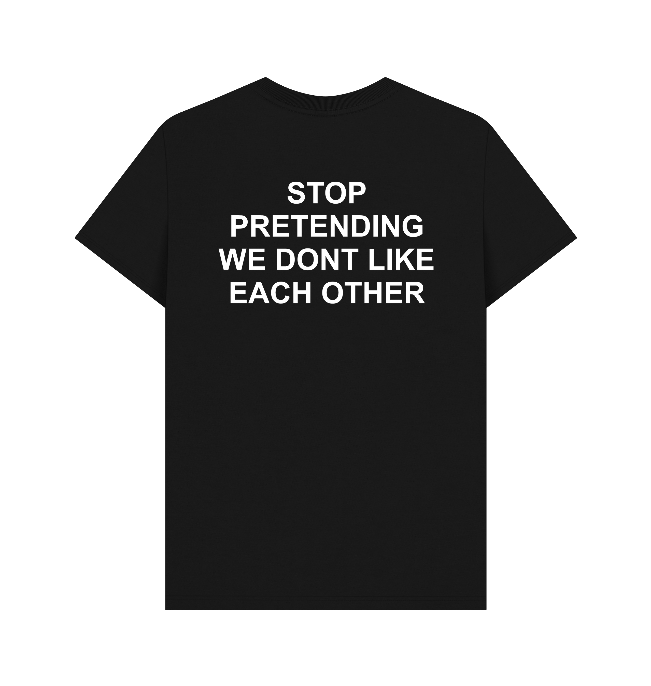 Black Printed T-shirt Back