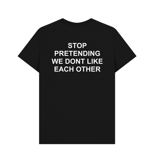 Black Printed T-shirt Back