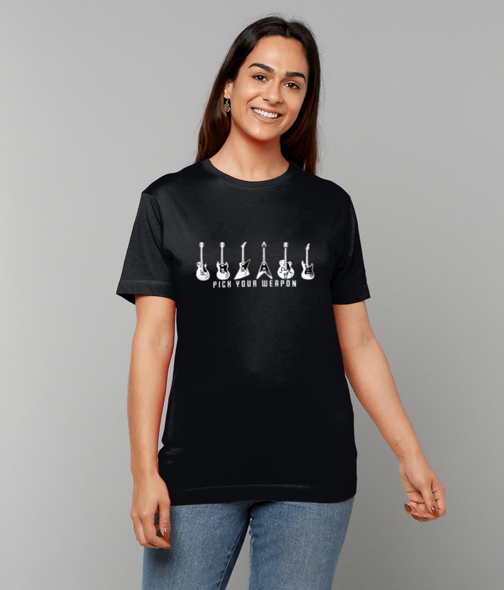 474 Pick Your Weapon Guitar T-Shirt Tee