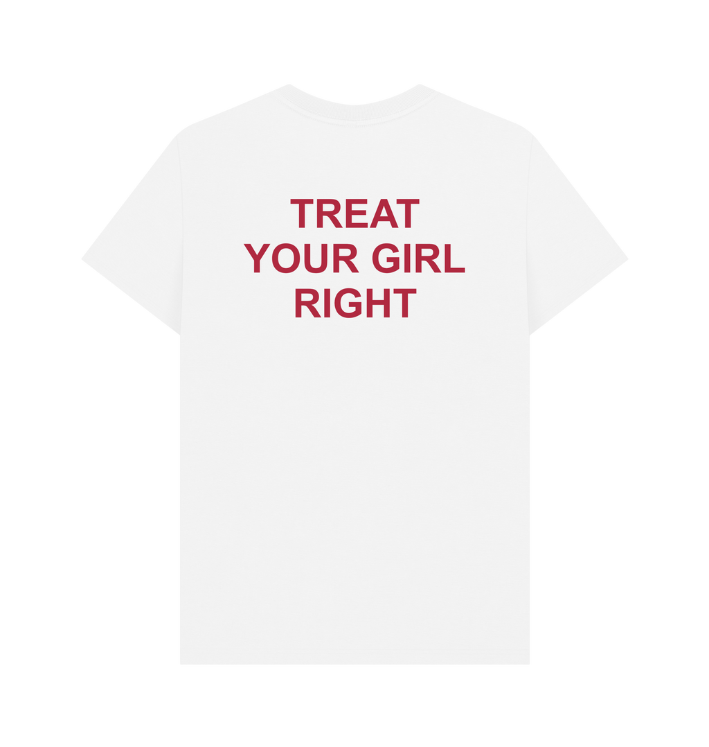 White Printed T-shirt Back
