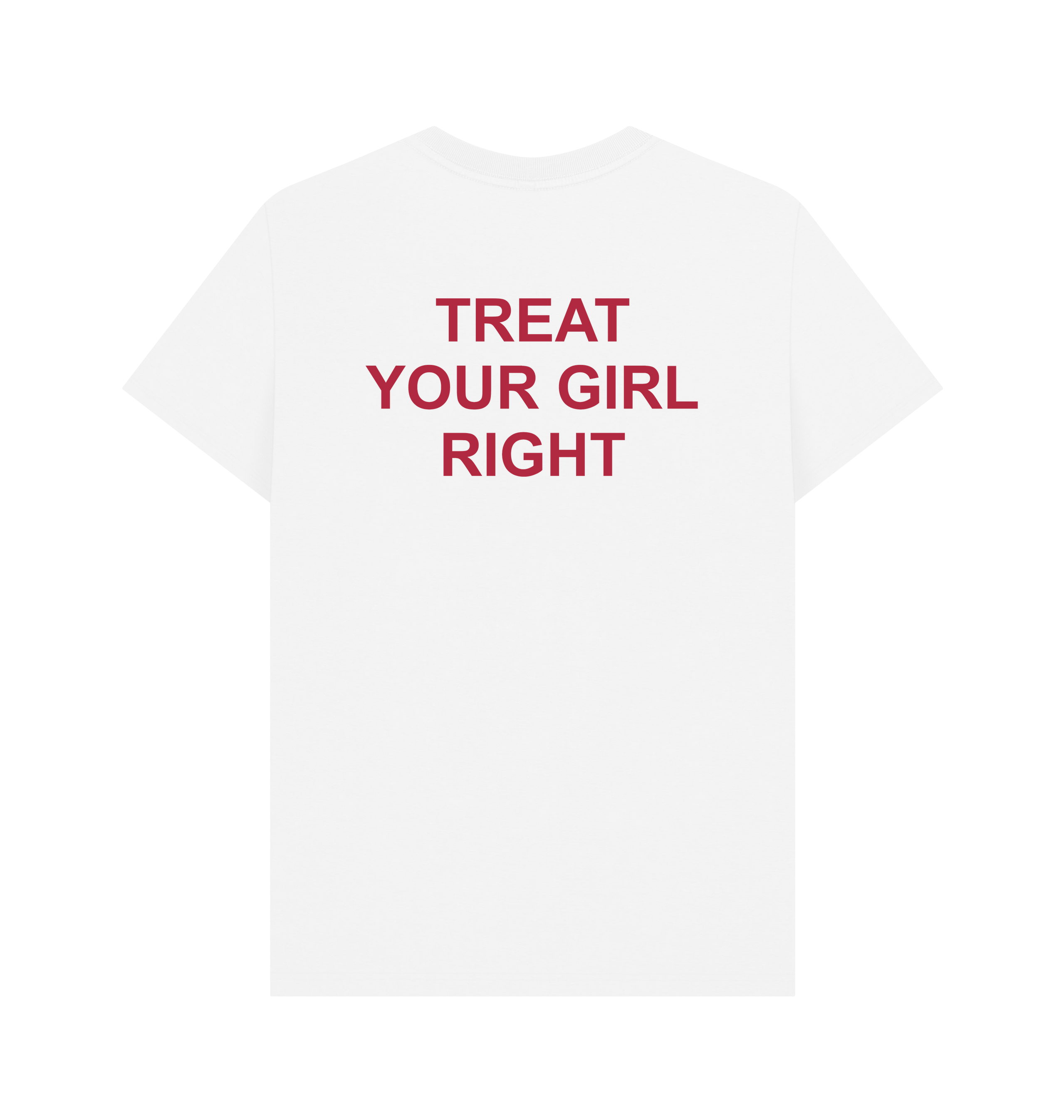 White Printed T-shirt Back
