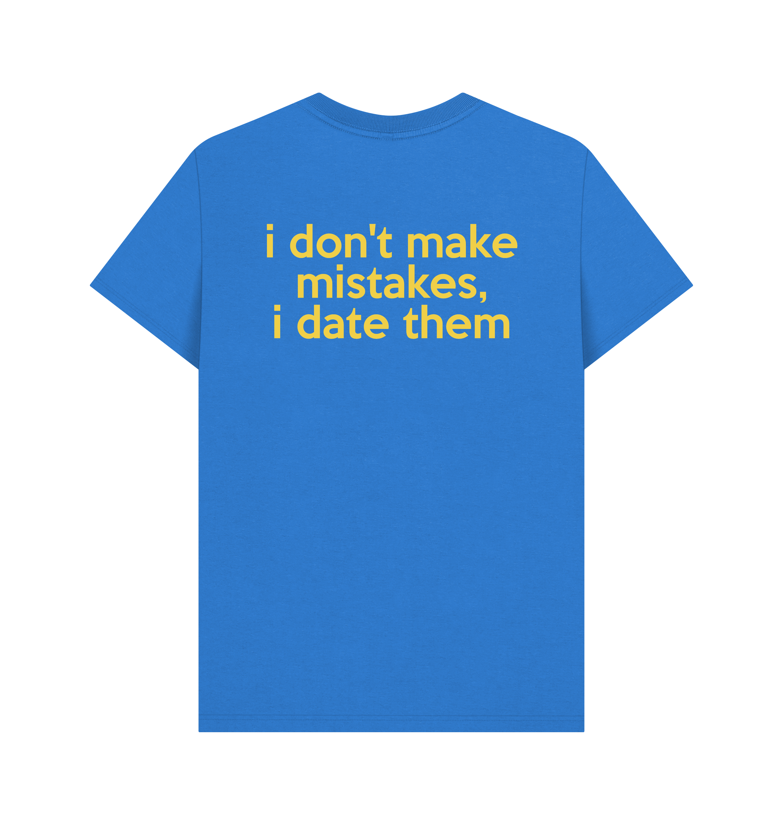 Bright Blue Printed T-shirt Back
