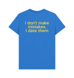 Bright Blue Printed T-shirt Back