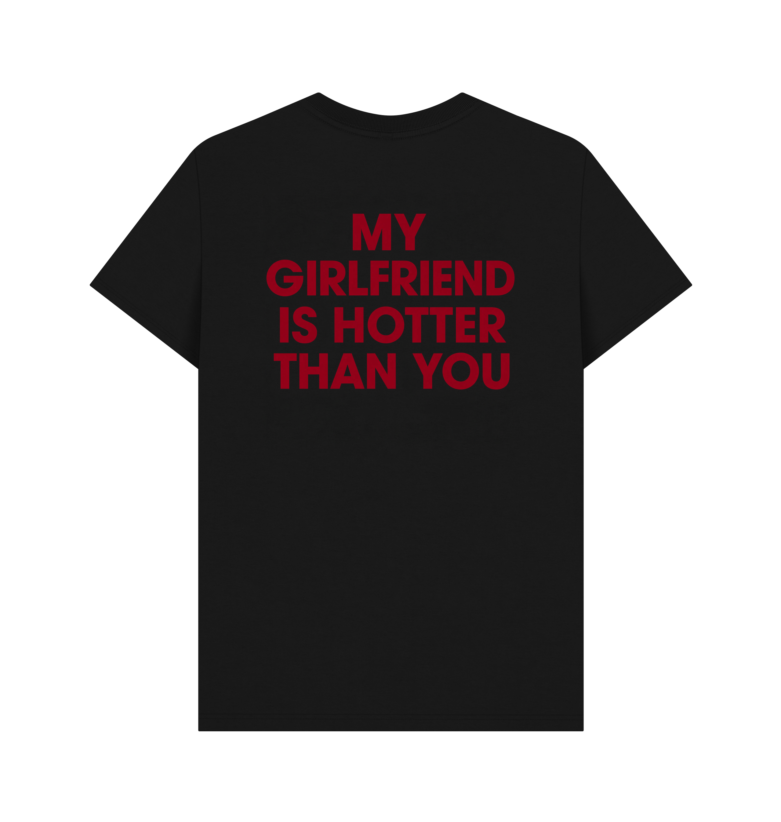 Black Printed T-shirt Back