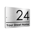 B081 Custom Personalised Address Metal Aluminium Plaque Sign Door House Gate