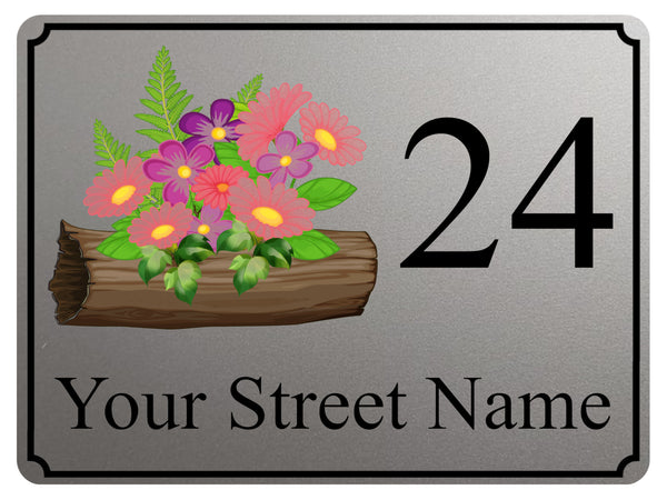 2342 Custom Personalised Address Metal Aluminium Sign Plaque Door Gate House