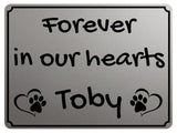 2299 Custom Personalised Memorial Pets Dog Cat Metal Aluminium Sign Plaque