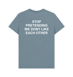 Stone Blue Printed T-shirt Back