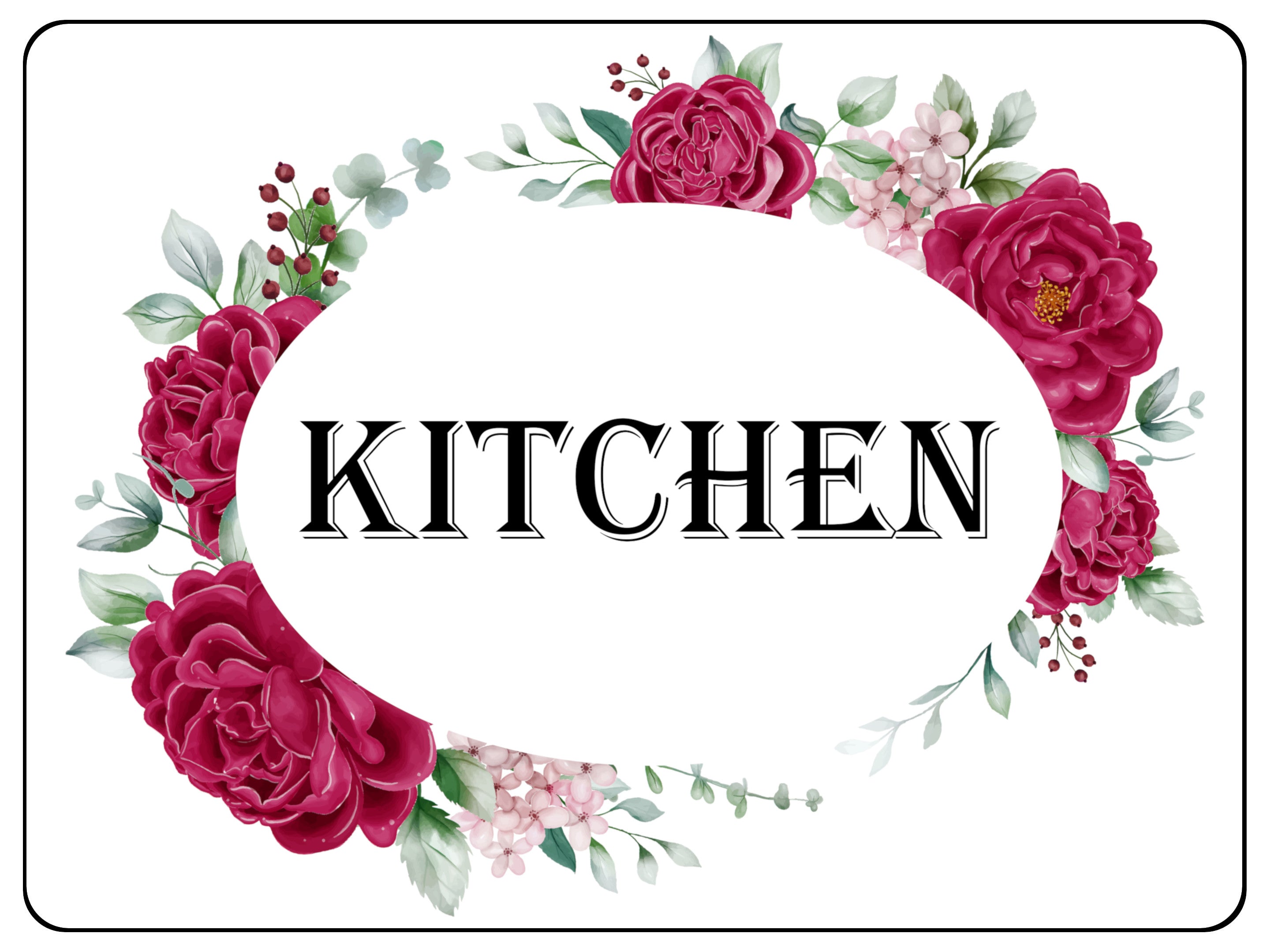 S083 Kitchen, Toilet, Bathroom, Bedroom Door House Office Door Sticker Vinyl
