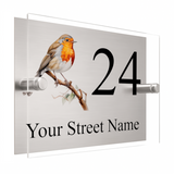 M095 Custom Personalised Modern Address Door Acrylic Aluminium Sign Plaque