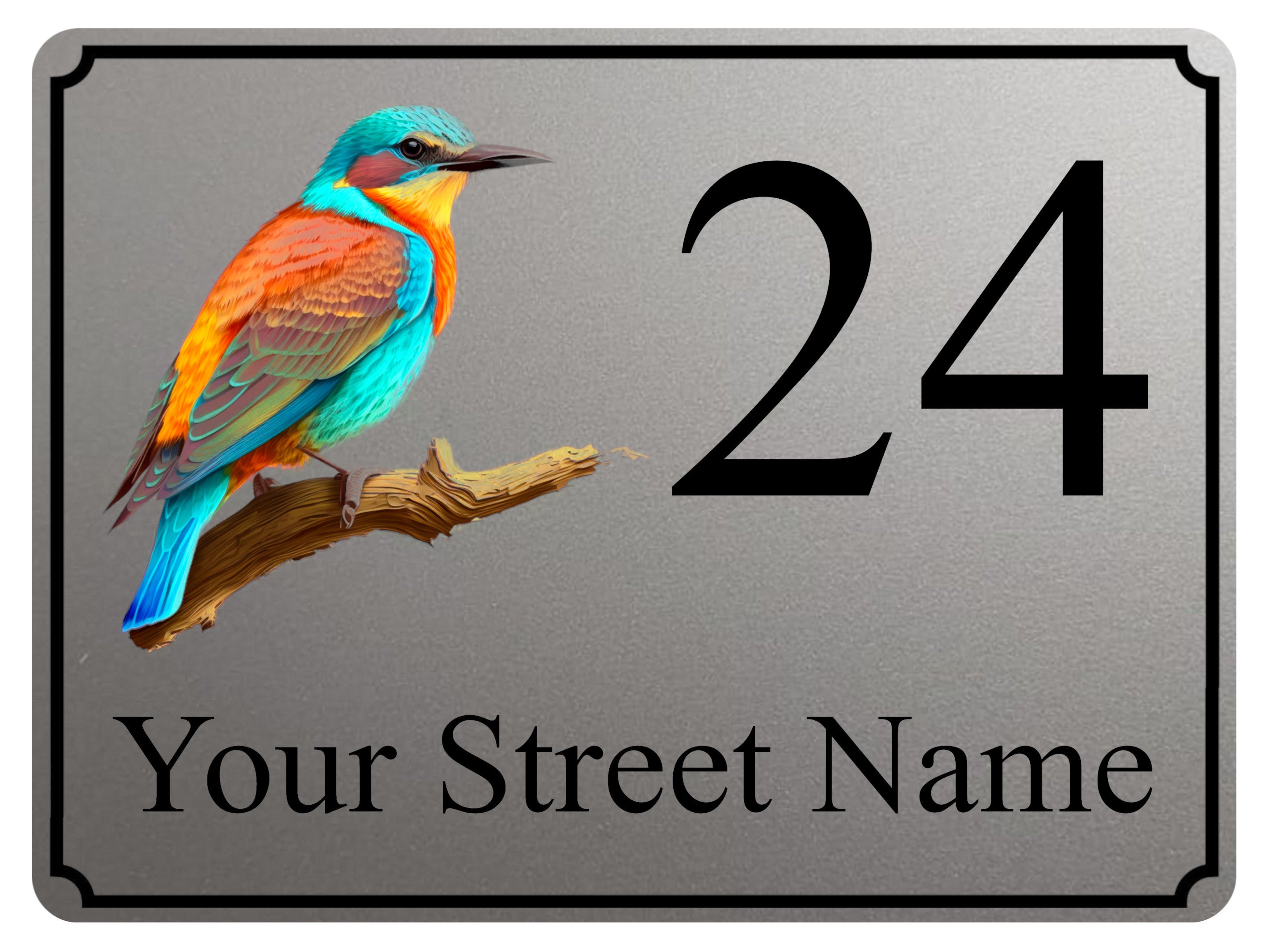 2303 Custom Personalised Address House Door Gate Metal Aluminium Sign Plaque