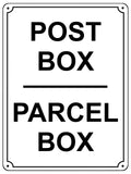 UV115 POST BOX PARCEL BOX Metal Aluminium Plaque Sign Door Letters A4 Size