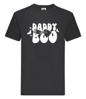 DTF010 Daddy And Me Halloween Daddy Boo Funny T-shirt Tee Black Joke