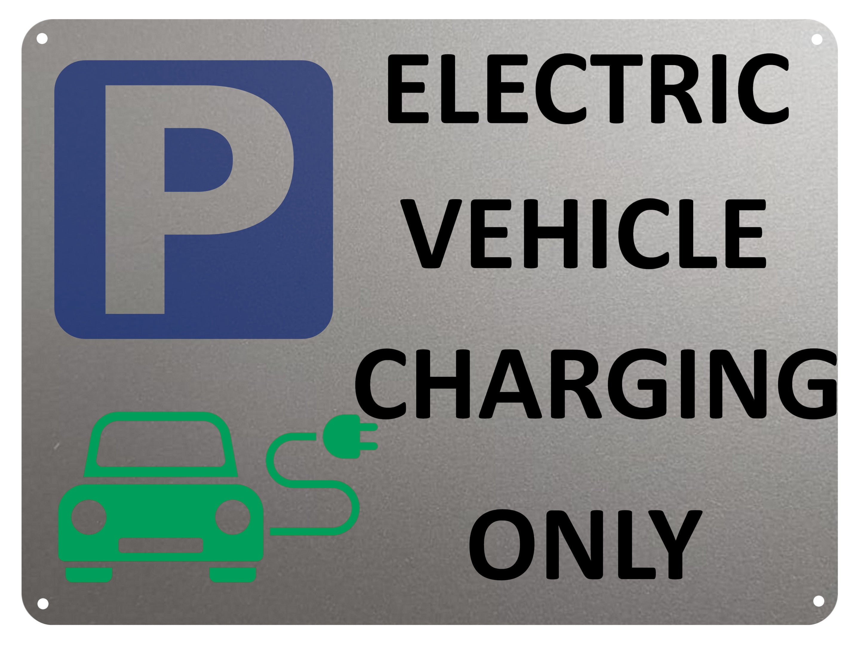 2387 ELECTRIC VEHICLE CHARGING ONLY Parking  Metal Aluminium Plaque Sign