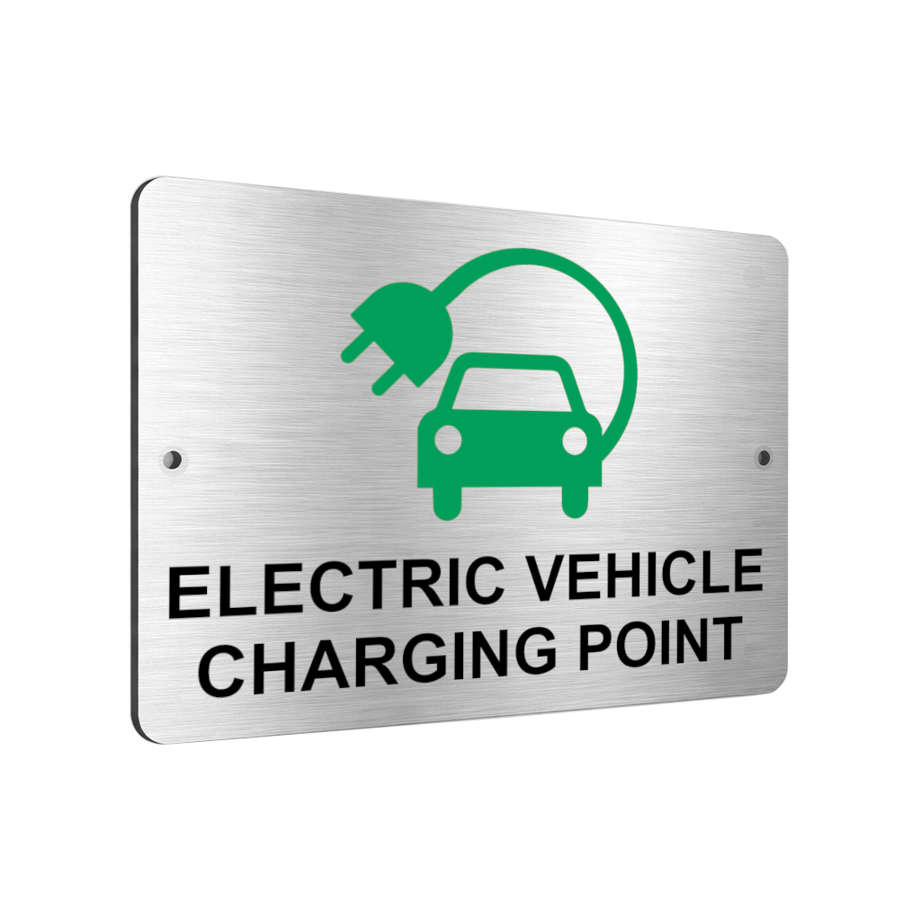 B096 ELECTRIC VEHICLE CHARGING POINT Car Metal Aluminium Plaque Sign
