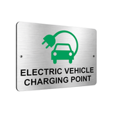 B096 ELECTRIC VEHICLE CHARGING POINT Car Metal Aluminium Plaque Sign