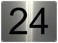 UV153 Custom Personalised Number Metal Aluminium Plaque Sign Door House A4 Size