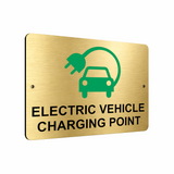 B096 ELECTRIC VEHICLE CHARGING POINT Car Metal Aluminium Plaque Sign