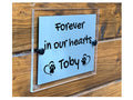 M024 Custom Personalised Memorial Pets Dog Cat Acrylic Aluminium Sign Plaque