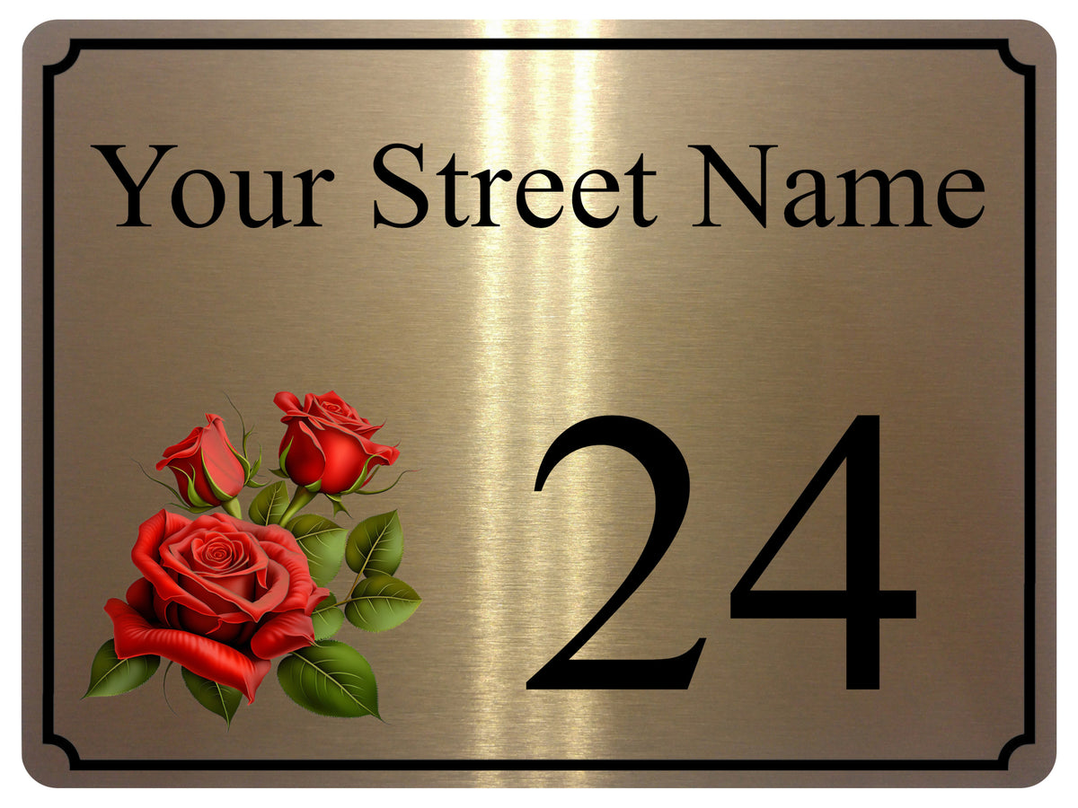 2305 Custom Personalised Address House Door Gate Metal Aluminium Sign Plaque