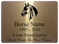 2289 Custom Personalised Memorial Horse Pony Metal Aluminium Sign Plaque