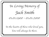 2292 Custom Personalised Memorial Funeral Grave Metal Aluminium Sign Plaque