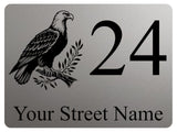 2276 Custom Personalised Address Eagle Door Gate Metal Aluminium Sign Plaque