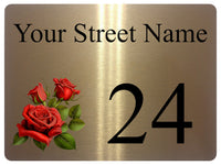 2304 Custom Personalised Address House Door Gate Metal Aluminium Sign Plaque