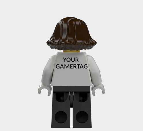 L002 Custom Personalised Lego Minifigures Your Gamertag xbox, Playstation, Nintendo
