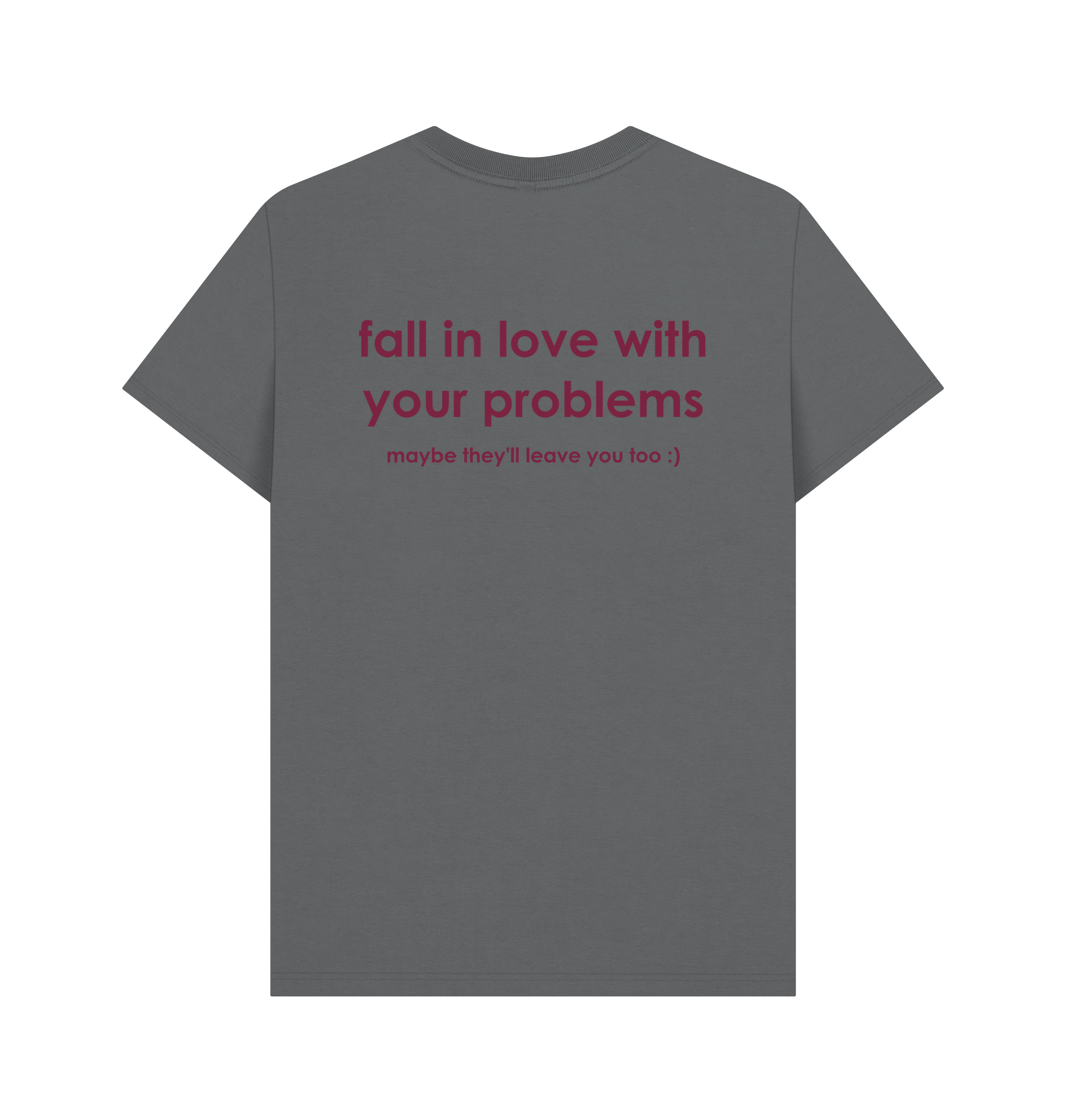 Slate Grey Printed T-shirt Back