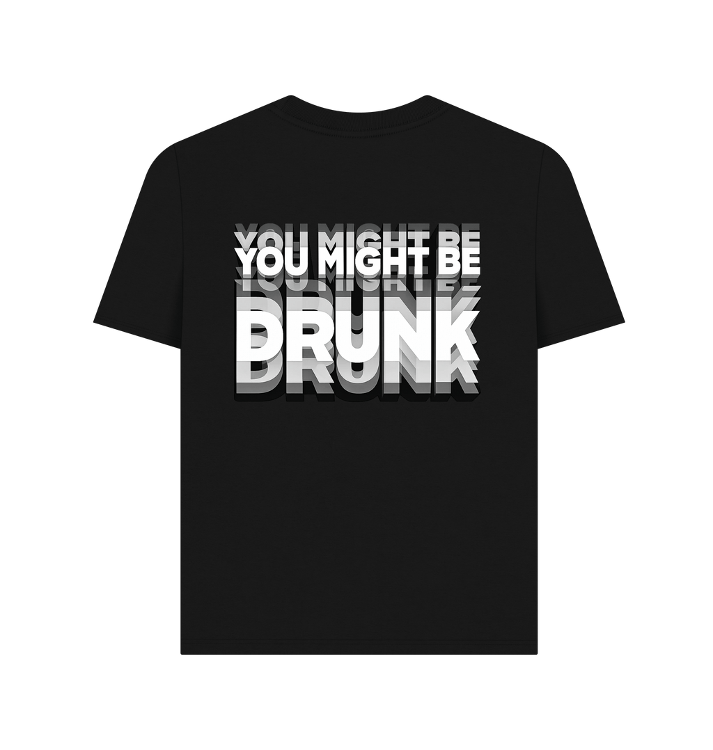Black Printed T-shirt Back