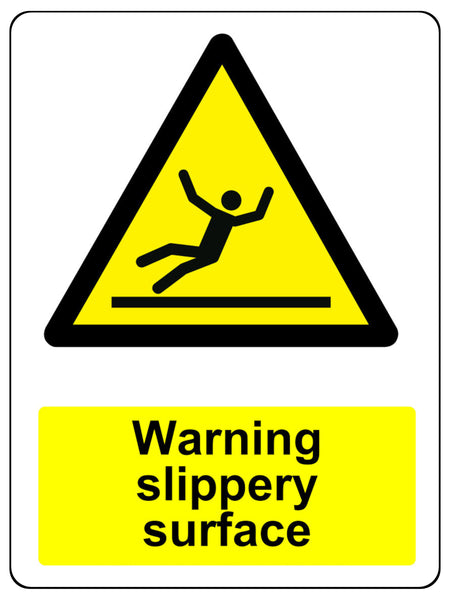 2188 Warning slippery surface Warning Safety Metal Aluminium Plaque Sign