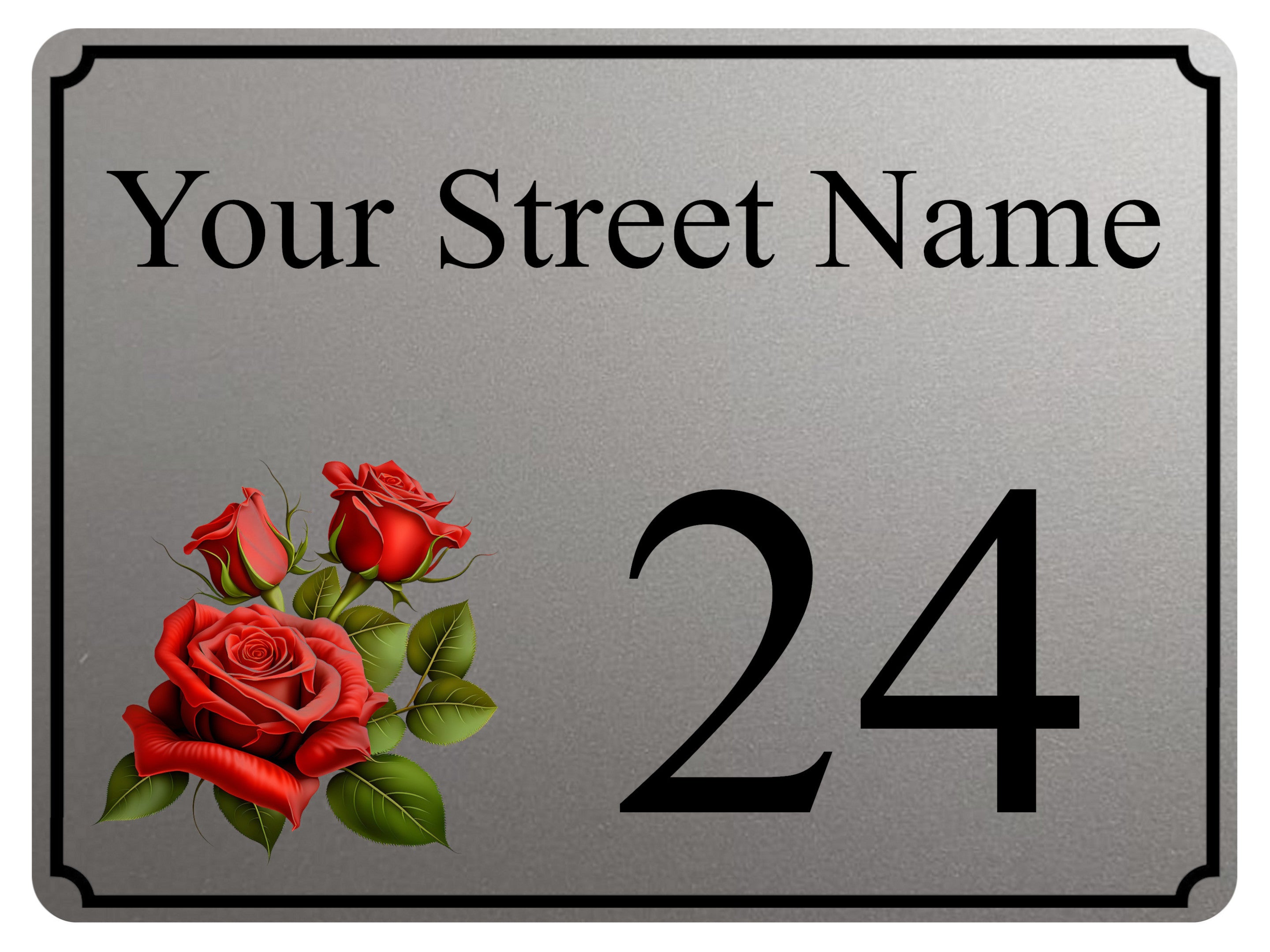 2305 Custom Personalised Address House Door Gate Metal Aluminium Sign Plaque