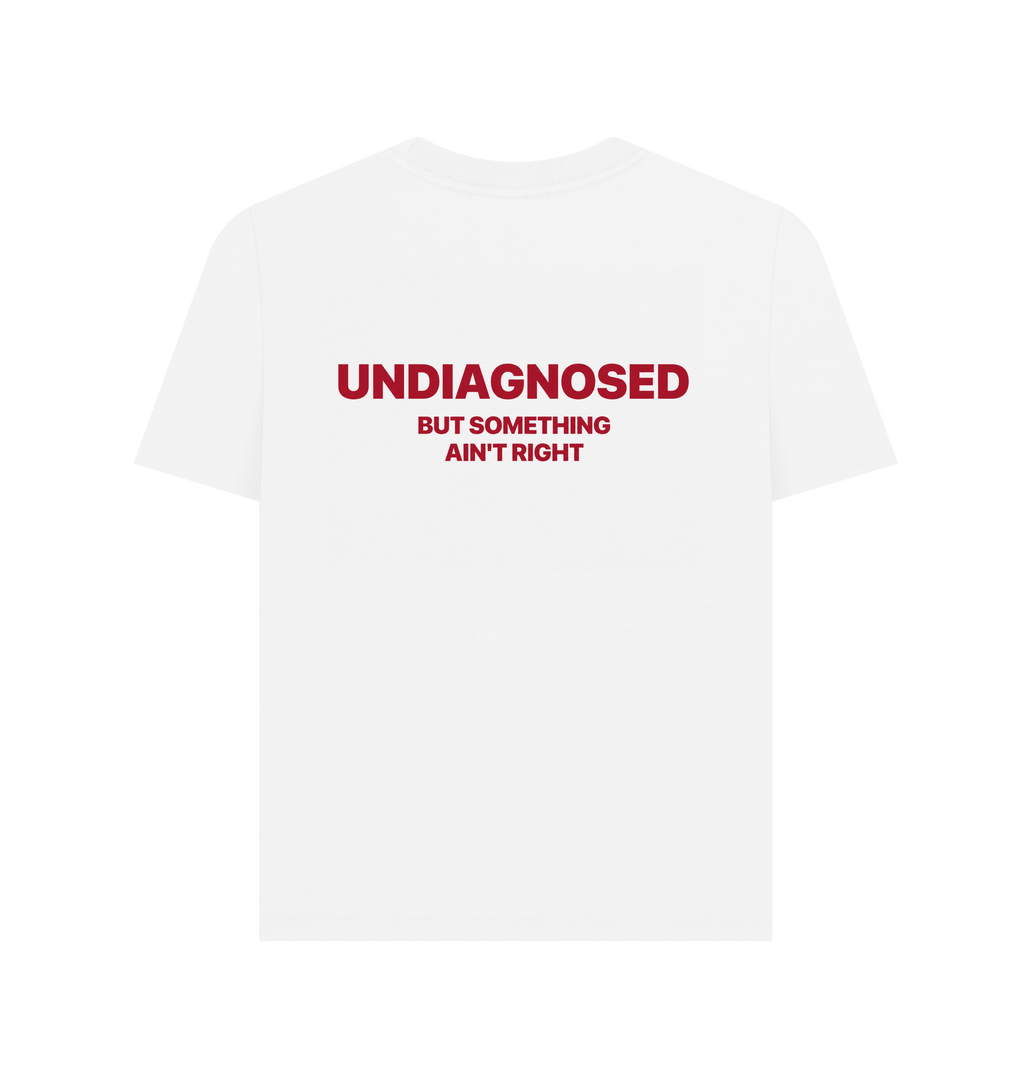 White Printed T-shirt Back