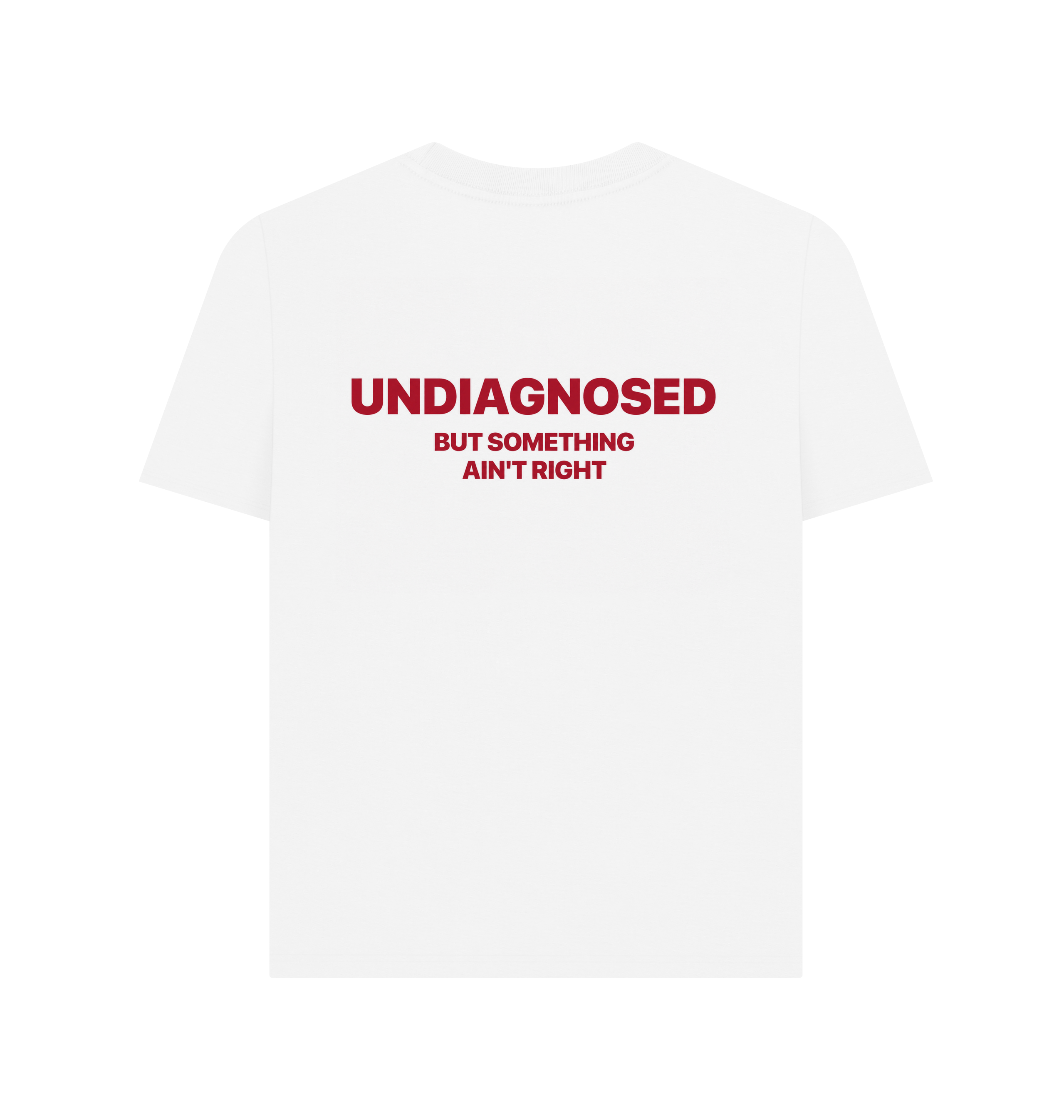 White Printed T-shirt Back