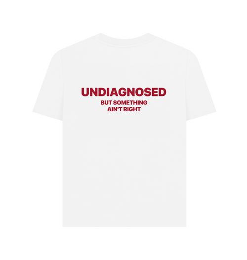 White Printed T-shirt Back