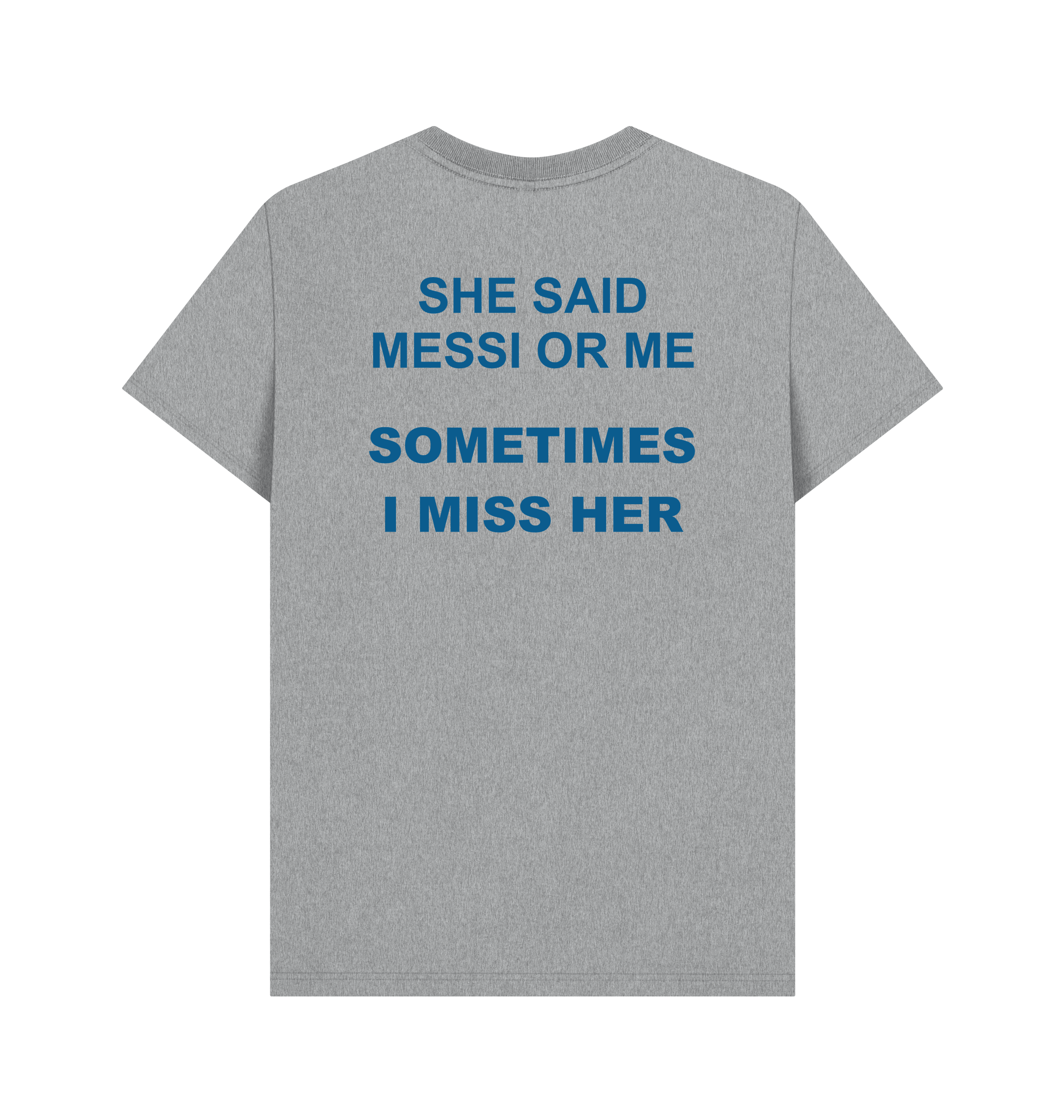 Athletic Grey Printed T-shirt Back